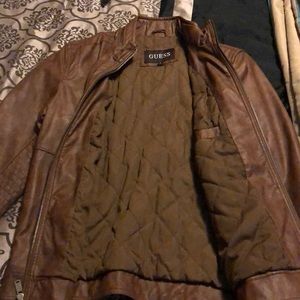 Guess brown jacket (Not Real leather!)